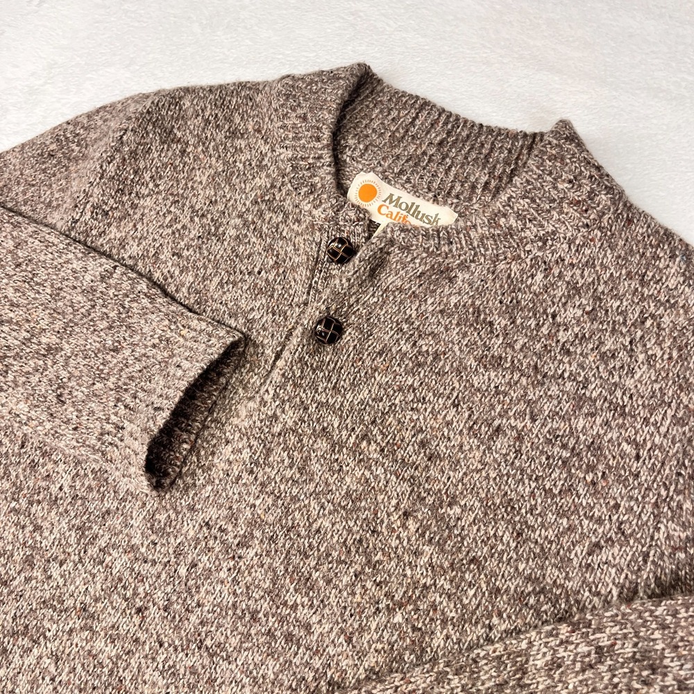 Mollusk Men's Brown Cardigan Sweater
